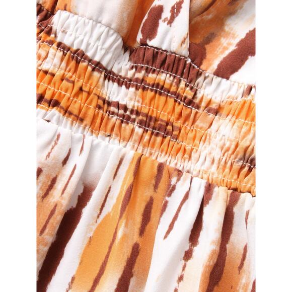 NWT BloomChic Women Striped Overlap Collar Maxi Dress Plus Size: 14-16 (1X) - Picture 7 of 8